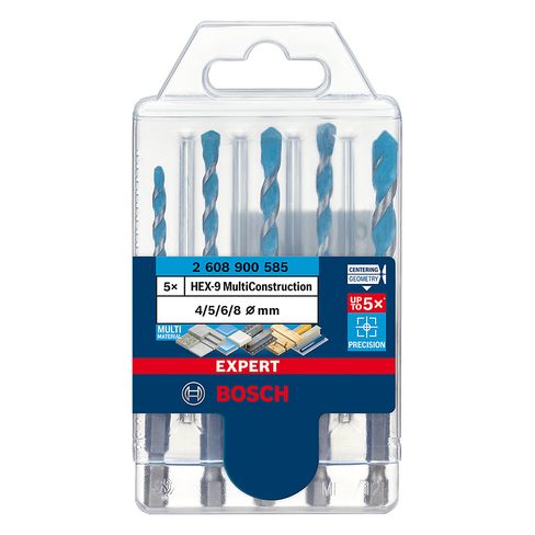 Broca Bosch EXPERT HEX-9 Multiconstruction 4/5/6/6/8 5und