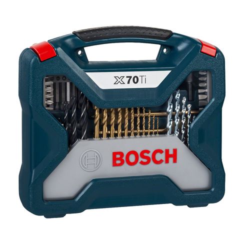 Set Puntas y Brocas Titanio Bosch X-Line 70 unidades