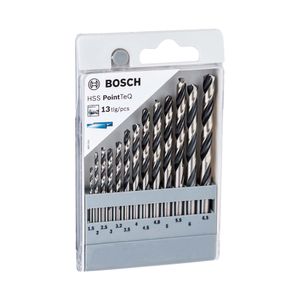 Brocas para metal Bosch HSS-PointTeQ 1,5-6,5mm 13 unidades